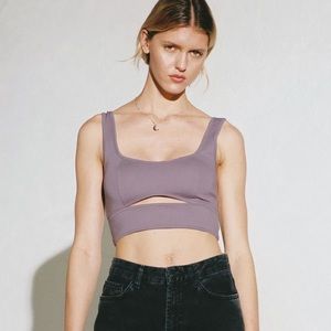 NWOT Urban Outfitter Bobbie Cutout Cropped Tank